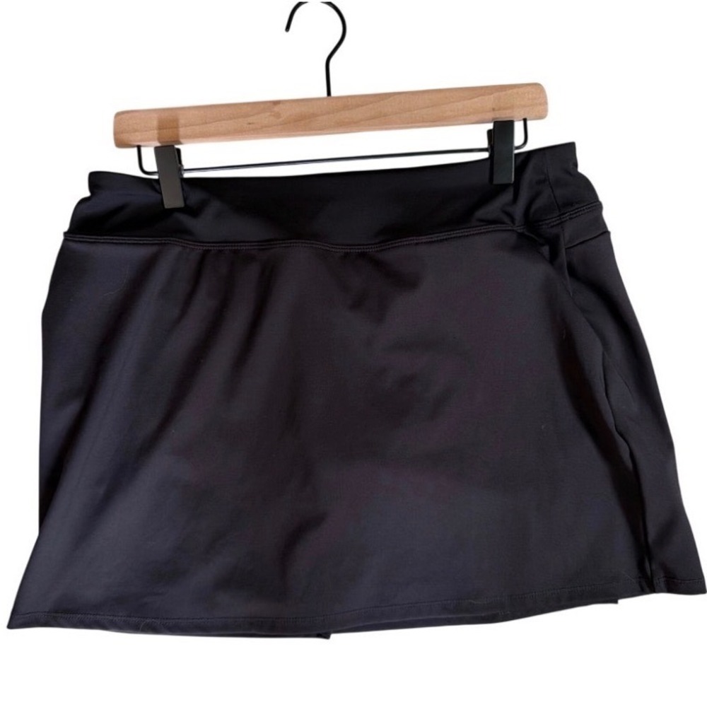 Tommy Bahama Golf Active Skort Size L Black IslandZone Pull On Skirt Pockets